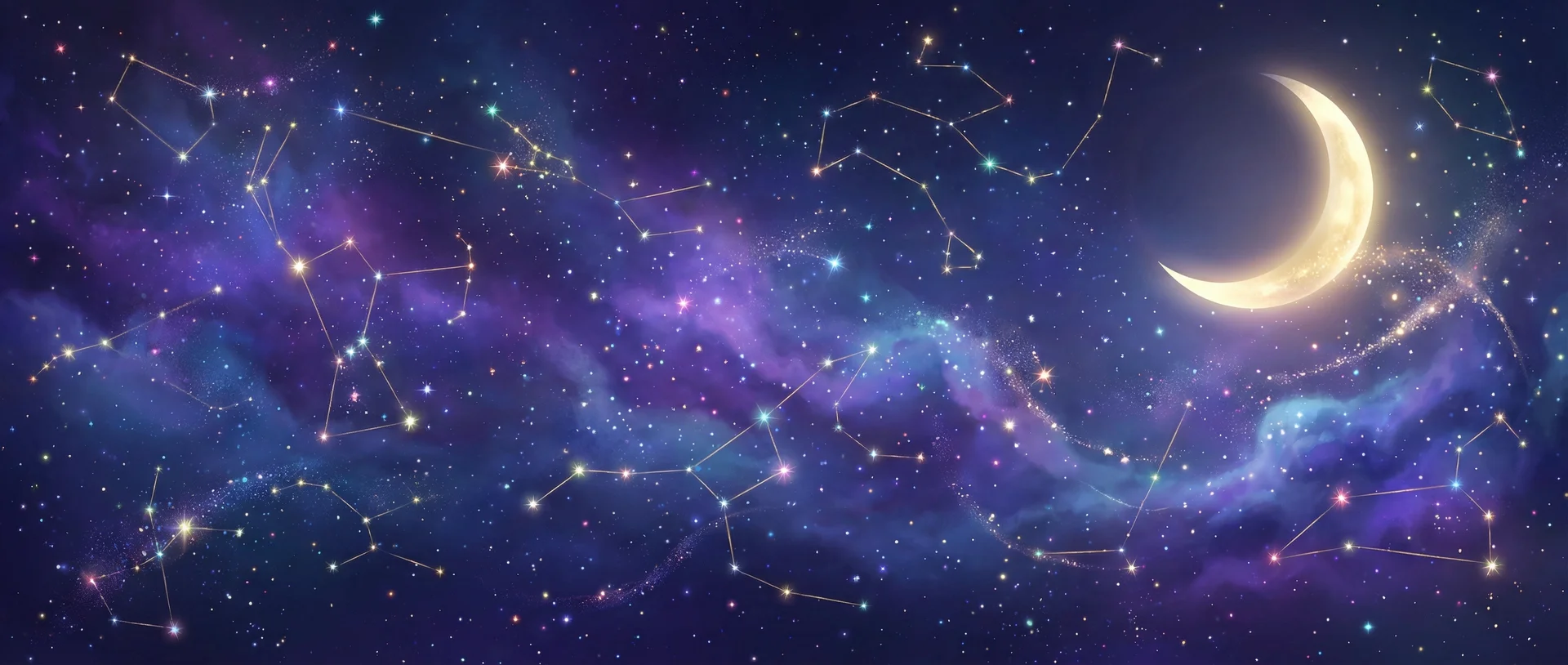 星空背景 - 恶性动态图3000期 | 每日星座运势与塔罗占卜